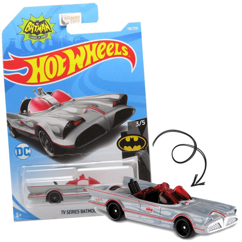 Hot Wheels Batman Cassic Tv Series Batmobile Mattel no Shoptime