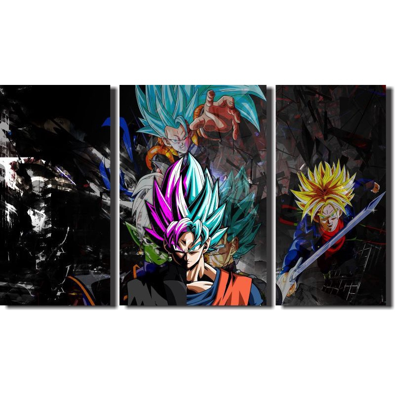 Quadro Decorativo Dragon Ball Goku Super Sayajin 3 Peça M22