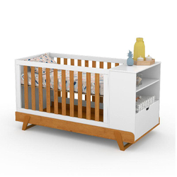 Berço Multifuncional Bkids Matic Branco Soft Freijó/Eco Wood Menor preço em Berço Multifuncional Bkids Matic Branco Soft Freijó/Eco Wood