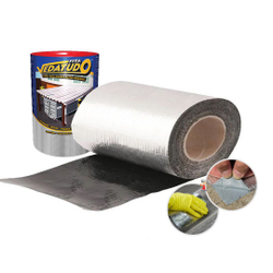 Manta asfaltica adesiva aluminizada Impermeabilizante Para Telhados, chapas, Baús reparo rapido e eficiente 45cm X 10m é boa?