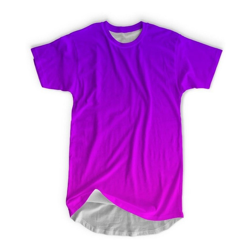 camiseta roxa com rosa