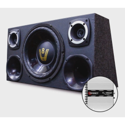 Caixa Som Trio Dupla Completa Subwoofer + Taramps Tl 1500 Menor preço em Caixa Som Trio Dupla Completa Subwoofer + Taramps Tl 1500