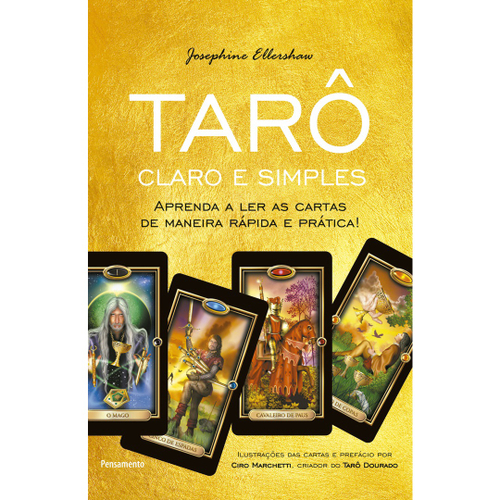 Baralho O Tarot do Dinheiro Dourado 78 cartas plastificado em