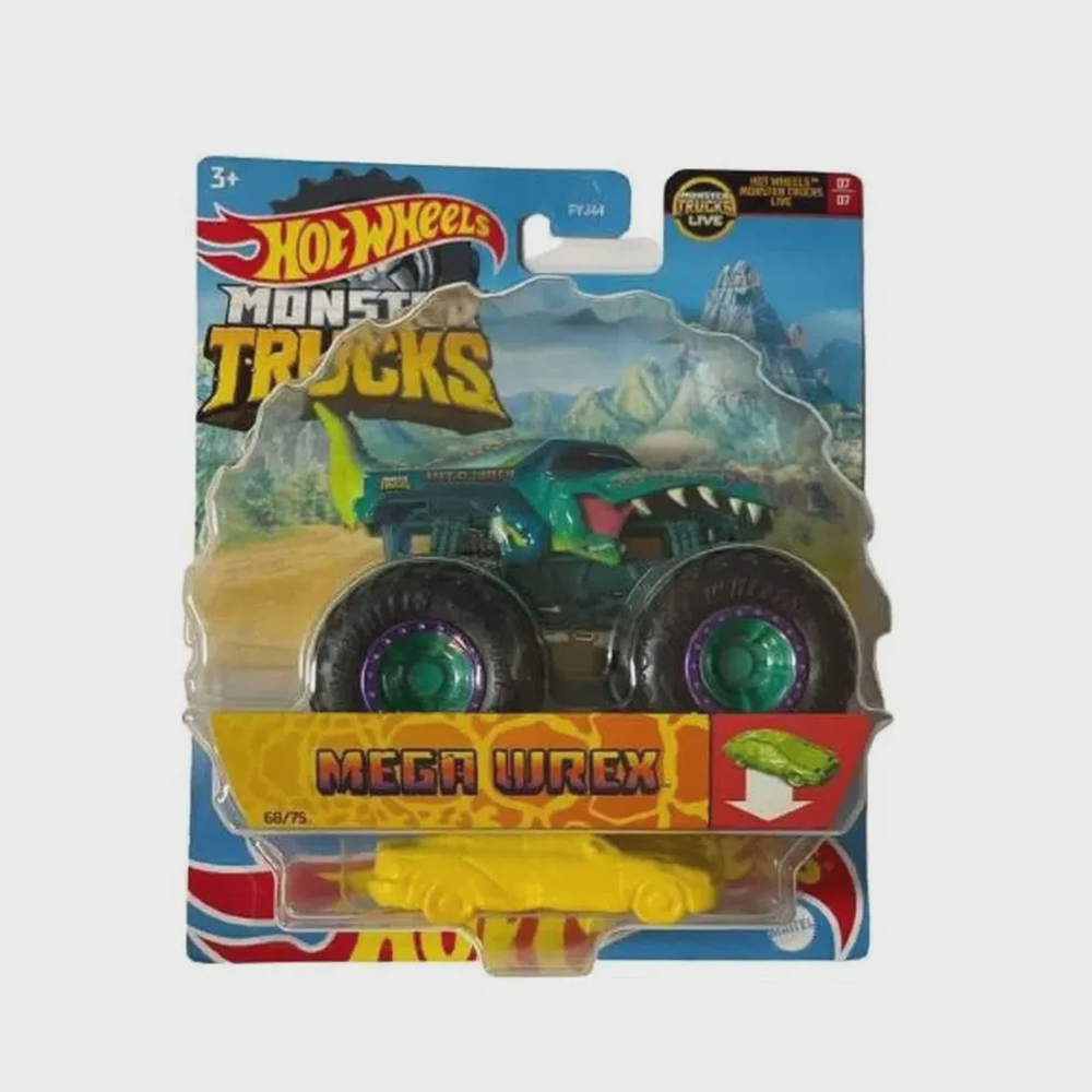 Carrinho Hot Wheels Monster Trucks Mega Wrex - Mattel - A sua Loja