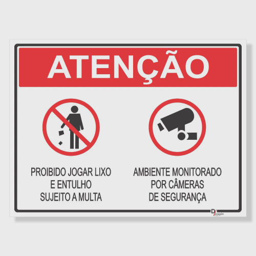 Placa Sinalização Higiene - Não Jogue Lixo Na Privada