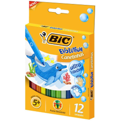 Caneta Bic Hidrográfica Evolution Ultra 12 Cores é boa?