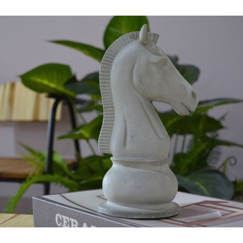 Cavalo Xadrez 27 cm escultura decorativa em Promoção na Americanas