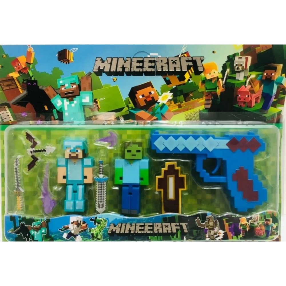 Kit Bonecos Minecraft C/ Dragão em Promoção na Americanas