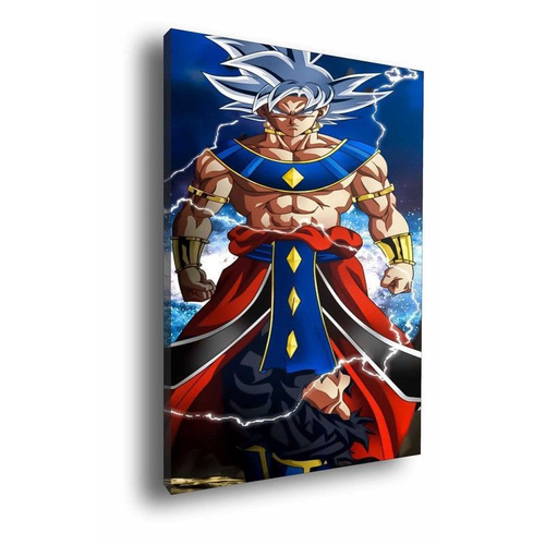 Quadro Decorativo Dragon Ball Goku Desenho Com Moldura G08