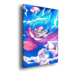 Quadro decorativo emoldurado Goku Super Sayajin Dragon Ball Arte para  quarto sala no Shoptime