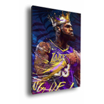 Quadro Decorativo Emoldurado Lebron James Jogador Famoso Basquete