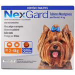 Antipulgas E Carrapatos Nexgard Para Cães De 2 A 4kg Com 3 Tabletes