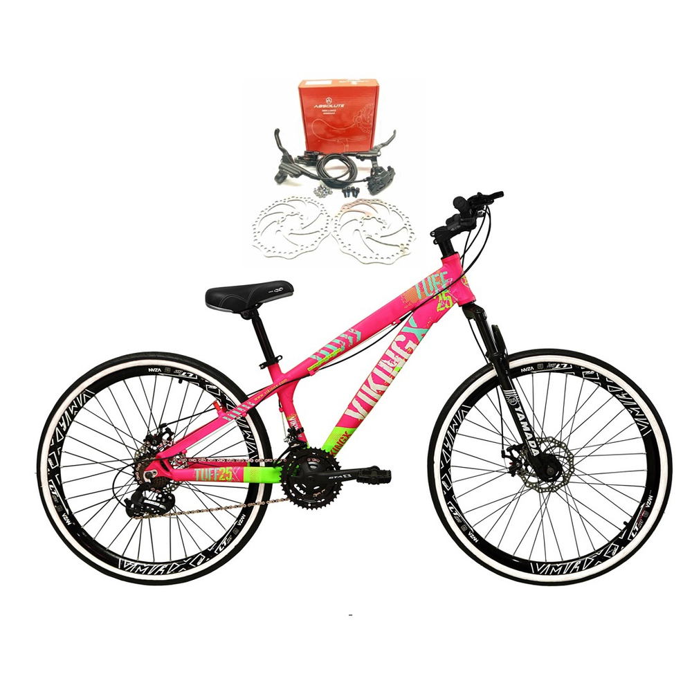 Bicicleta Viking X TUFF25 Freeride Aro 26 Freio a Disco 21