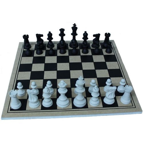 Tabuleiro Xadrez Madeira Mdf 38x38cm Com Peças Rei 9 Escola em Promoção na  Americanas