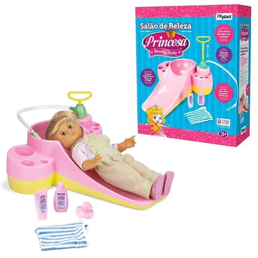 Kit Brinquedo Salão De Beleza Princesa Completo em Promoção na