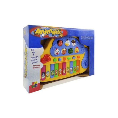 Teclado Musical Infantil Bichos Divertidos Sortido - CKS Toys