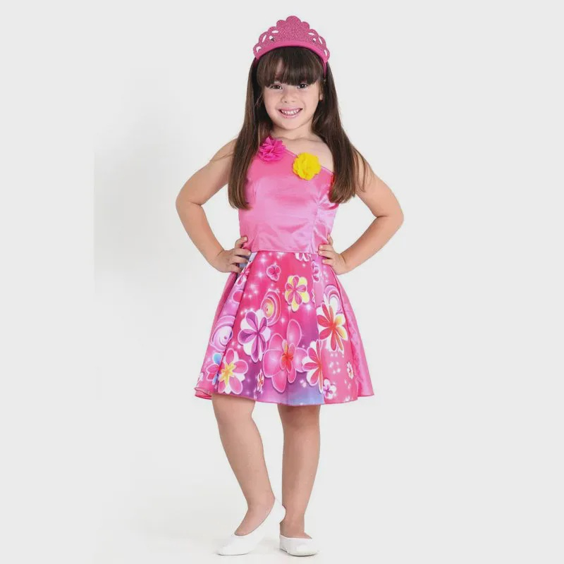 Vestido De Festa Fantasia Infantil Barbie em Promoção na Americanas