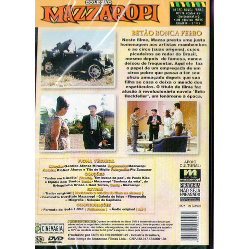 Dvd mazzaropi em betão ronca ferro em Promoção na Americanas