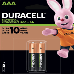 Pilha Recarregável aaa Palito 9000mAh 2 Unidades Duracell é boa?