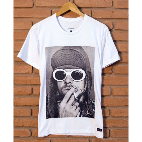 Camiseta kurt cobain hot sale