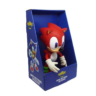 Kit 2 Bonecos Grandes 25cm Sonic vermelho E Crash Collection em