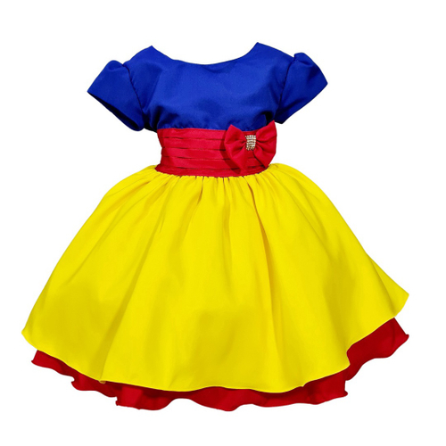 Vestido Infantil Festa Temático Princesinha Sofia Luxo - R$ 78,99