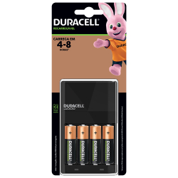Carregador de Pilhas Duracell C/4 pilhas aa 2500mAh DX1500 Menor preço em Carregador de Pilhas Duracell C/4 pilhas aa 2500mAh DX1500