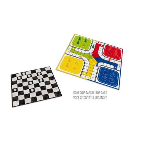 Jogo De Tabuleiro Dama E Ludo (7896200710596)