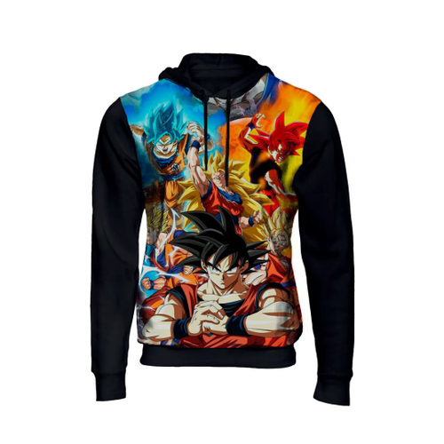 Blusa De Moletom Dragon Ball Goku Super Saiyajin Blue Anime Desenho -  Estampado