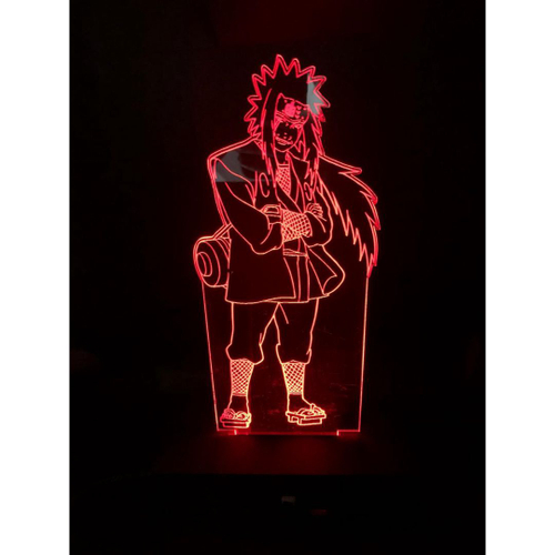 Sasuke Naruto Luminária de Parede Led Rgb