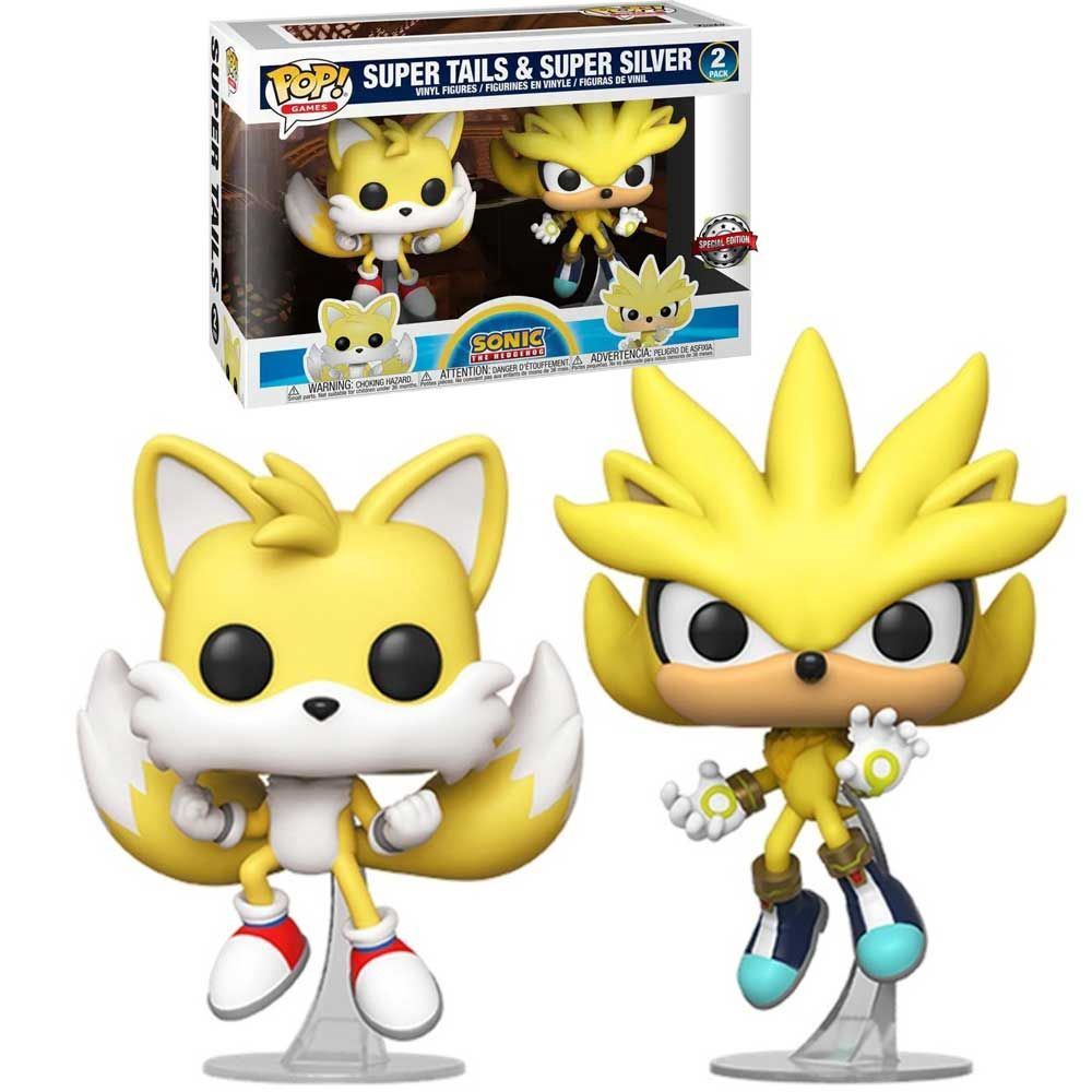 Pop funko 2 pack super tails & super silver sonic em Promoção na Americanas