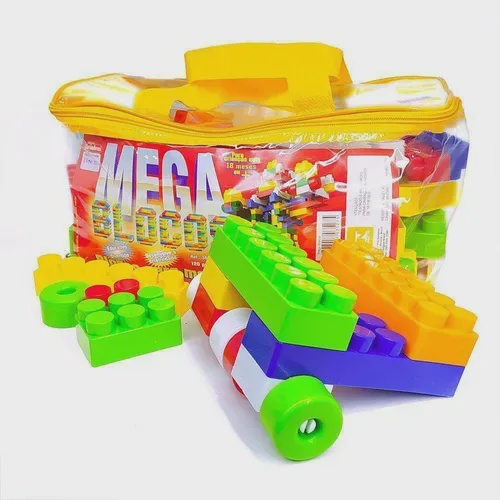 Brinquedo Educativo Mega Blocos de Montar 120 Peças - Pirlimpimpim  Brinquedos