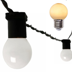 Varal Cordão De Luzes 20M Pt Com Lâmpadas Leitosa 15W 127V Menor preço em Varal Cordão De Luzes 20M Pt Com Lâmpadas Leitosa 15W 127V