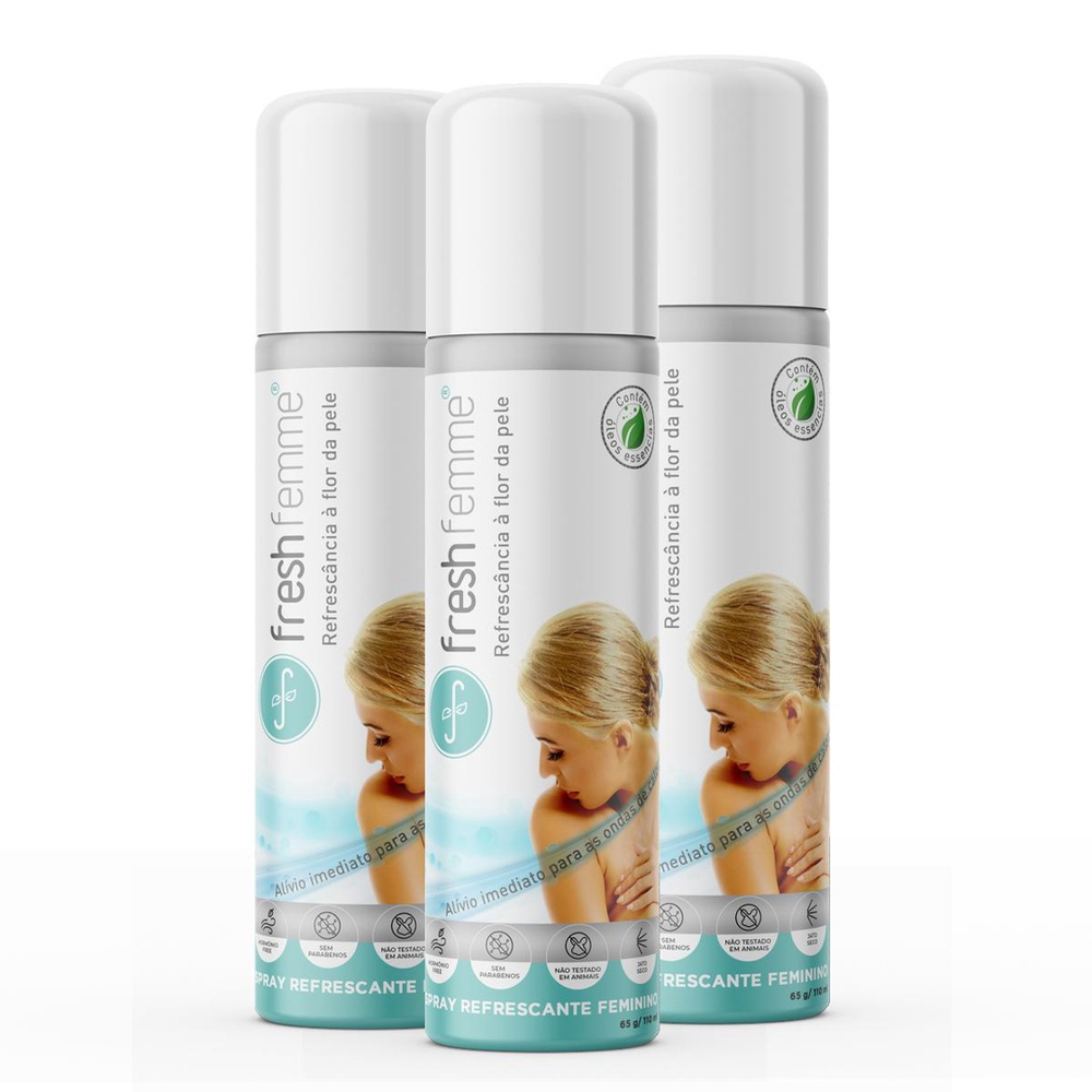 Kit Spray Refrescante Freshfemme Calores Menopausa - 3 Un Em Promoção ...