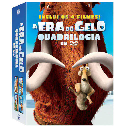 Dvd a Era do Gelo 1, 2, 3 e 4  Item Infantil Dvd Usado 79303193