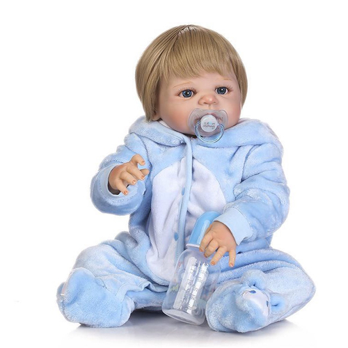 Bebe Reborn Menino 100% Silicone 57 Cm - Gael em Promoção na