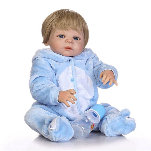 Bebe Reborn Menino 100% Silicone 57 Cm - Gael em Promoção na