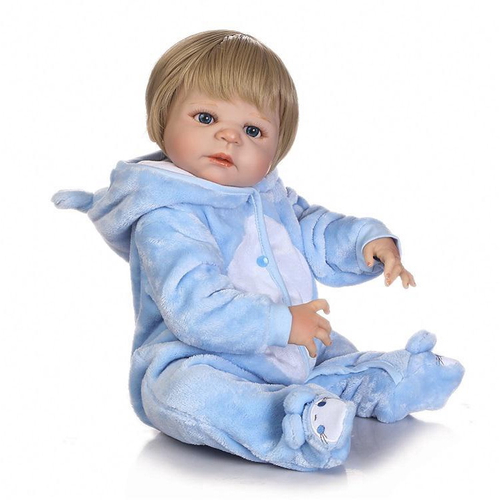 Bebe Reborn Menino 100% Silicone 57 Cm - Erick em Promoção na