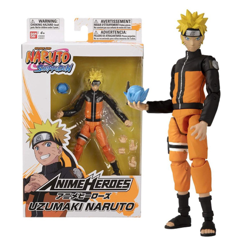 Boneco Naruto Uzumaki Anime Heroes 15 Cm Bandai F0051-1 - Star