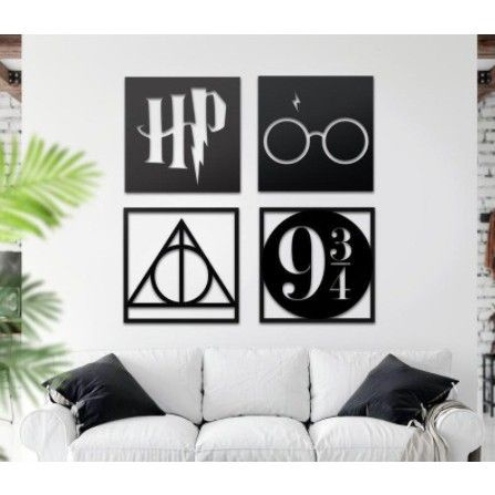 Quadro Harry Potter Corvinal Ravenclaw Hp Em Mdf