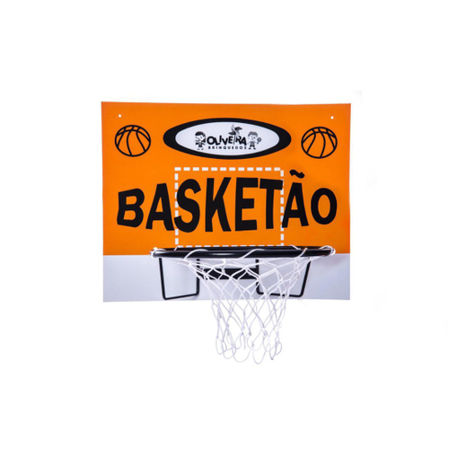 Kit Tabela Aro Rede Basquete + Bola Oficial 7 + Mini Bola 5 no Shoptime