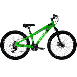 Bicicleta Freeride Viking Aro 26 Alumínio Freios A Disco 21 Marchas Menor preço em Bicicleta Freeride Viking Aro 26 Alumínio Freios A Disco 21 Marchas