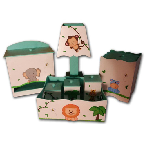 Jogo Para Refeição Infantil Safari Kit Bichinhos Mimo Style