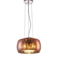 Pendente Lustre Plafon Luminária Cristal e Vidro 28cm Cobre LM1972 - eLuminárias - eLuminarias Menor preço em Pendente Lustre Plafon Luminária Cristal e Vidro 28cm Cobre LM1972 - eLuminárias - eLuminarias