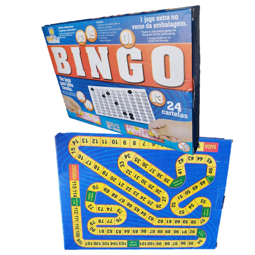 Jogo De Bingo Com Cartelas E Pedras - Brinquedo  InfantilPLASBRINKTabuleiroOficina Brinquedos