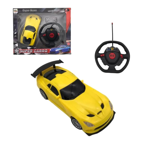 Carrinho Controle Remoto Laranja Racing Nitro Multikids BR1144