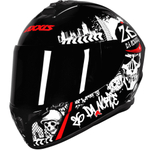 Capacete axxis draken new 26 da norte preto/vermelho