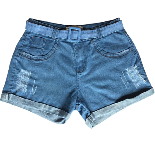 short jeans lycra feminino curto