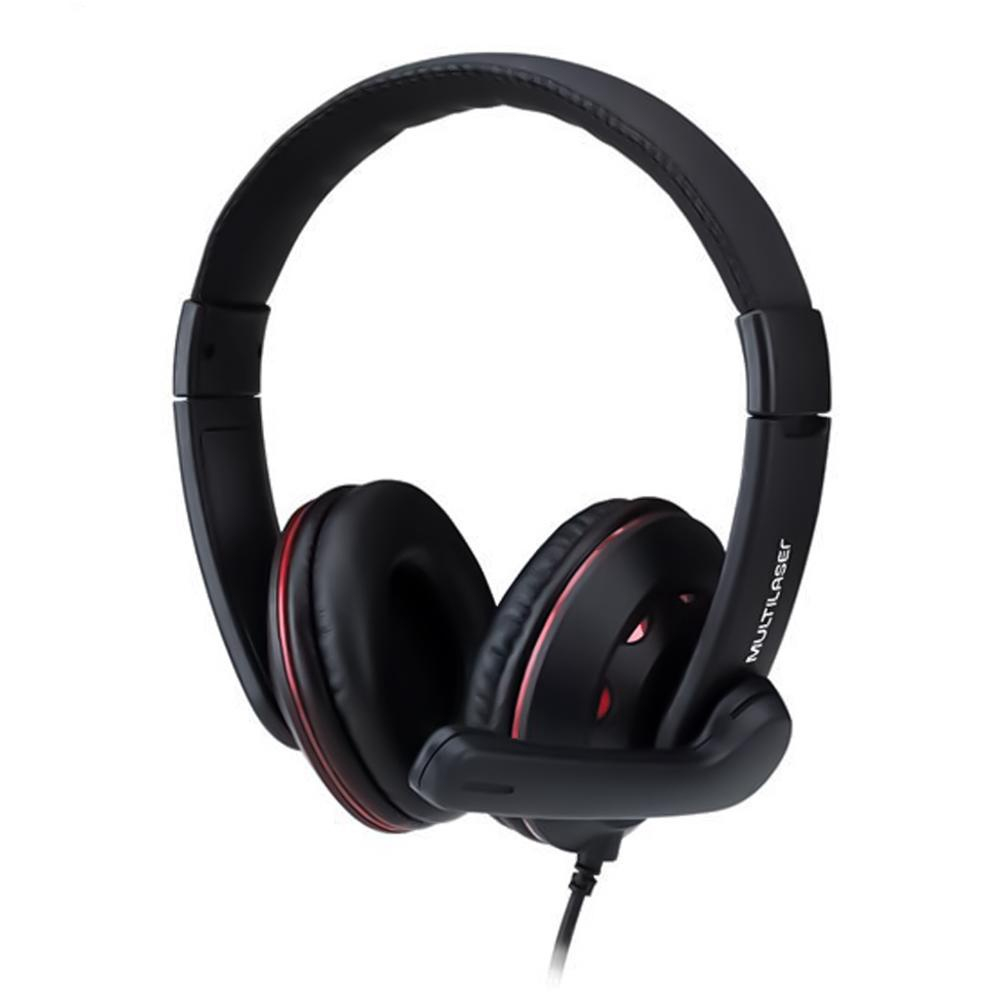 Headset Gamer Multilaser Ph Usb C Microfone Preto Vermelho Em Promo O Ofertas Na