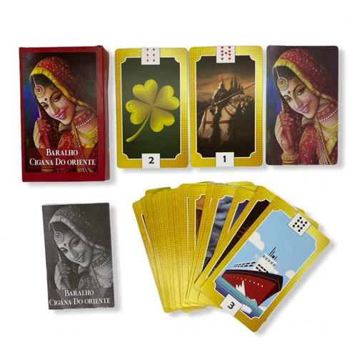 Baralho Tarot Cartas Ciganas Roxo Deck 36 Cartas Oráculo